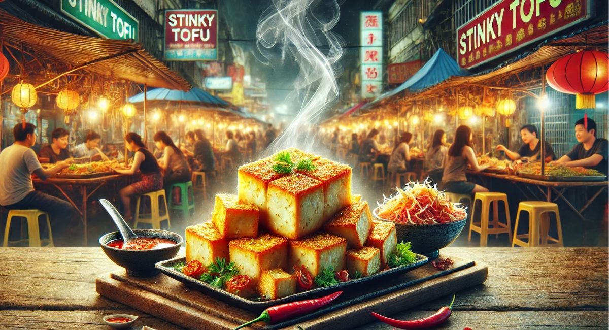 stinky tofu has a strong one