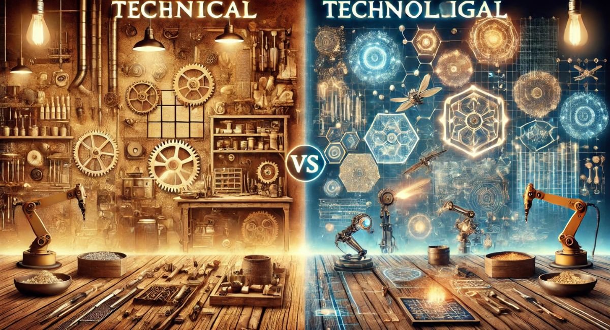 Technical vs Technological