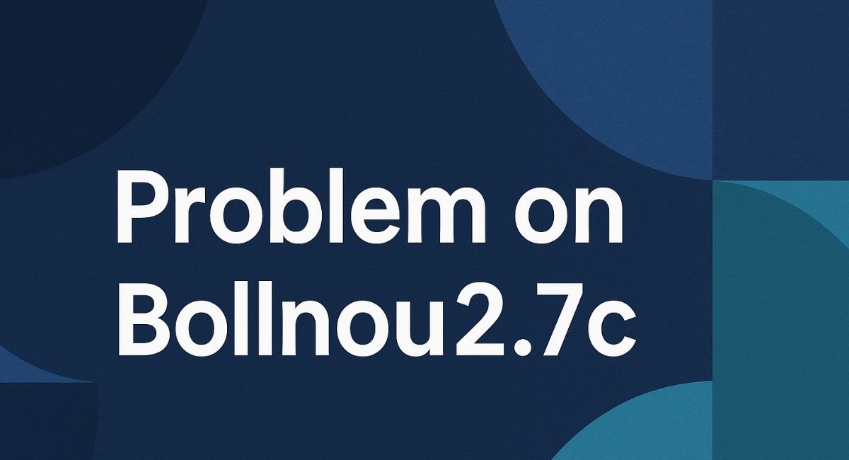 problem on bollnou2.7c
